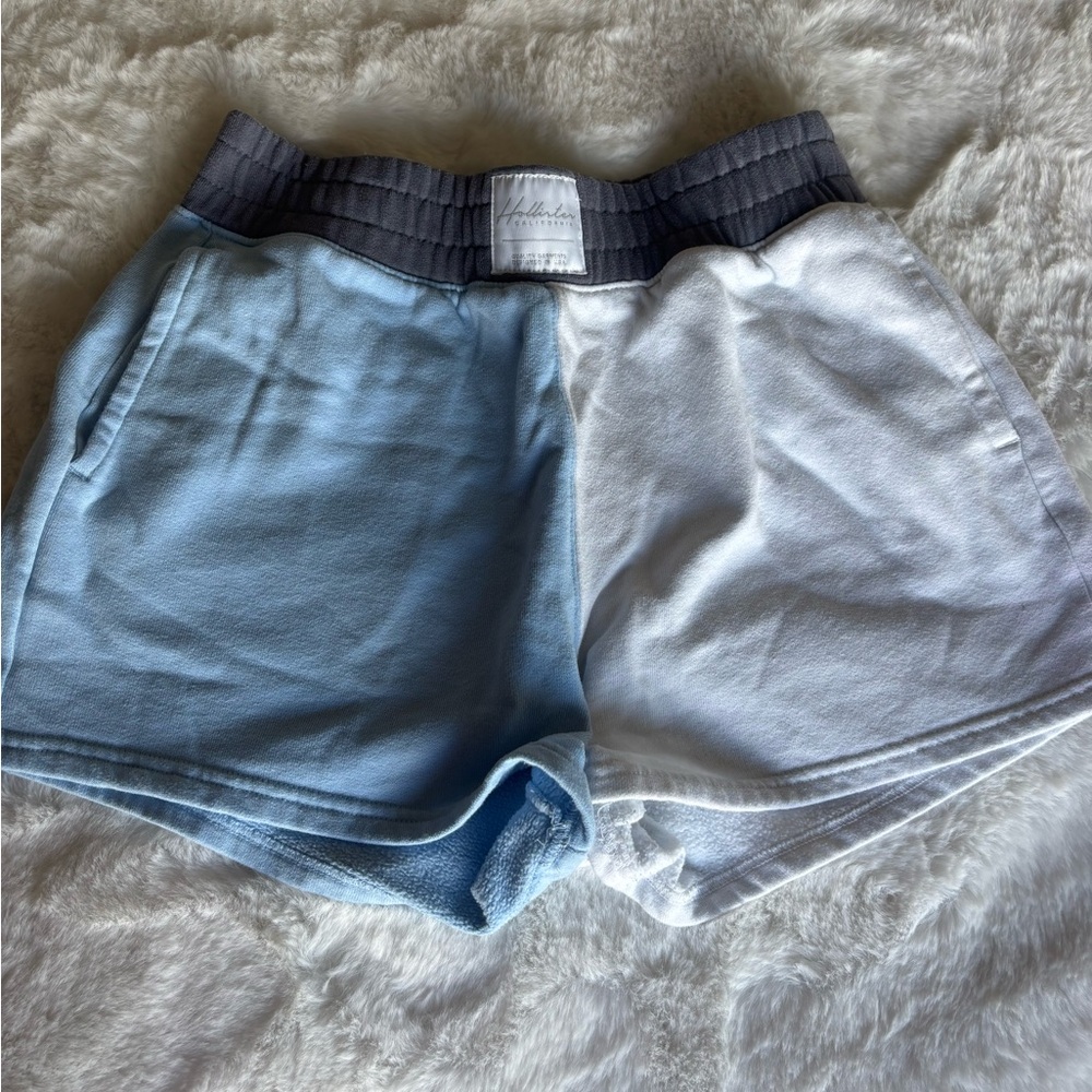 Hollister Blue and White Shorts